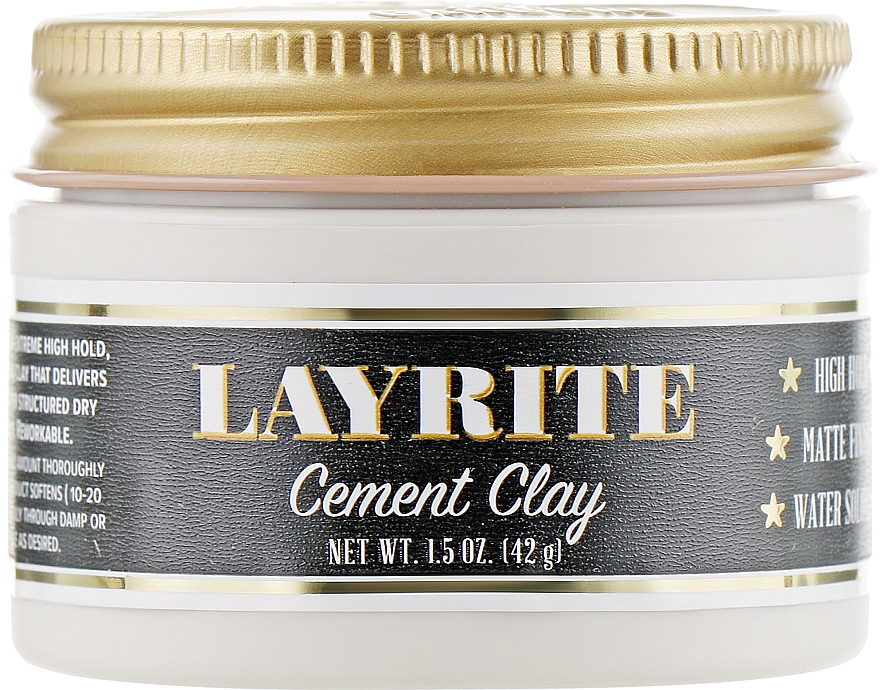 Ton für das Haarstyling - Layrite Cement Hair Clay — Bild N1