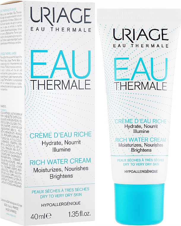 Reichhaltige Hydro-Aktiv-Creme für das Gesicht - Uriage Eau Thermale Rich Water Cream — Bild N1