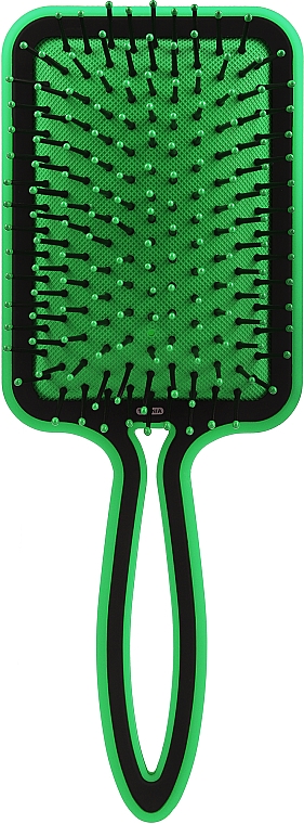 Massage-Haarbürste rechteckig grün - Titania — Bild N1