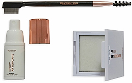 Pflegeset für laminierte Augenbrauen - Makeup Revolution Brow Lamination Aftercare & Growth Set (spray/15ml + gel/5.5g + brush) — Bild N2