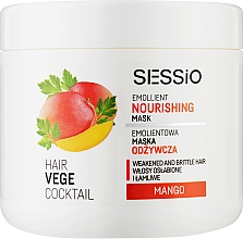 Düfte, Parfümerie und Kosmetik Weichmachende nährende Haarmaske mit Mango - Sessio Hair Vege Cocktail Emollient Nourishing Mask