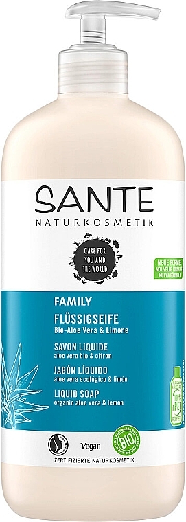 Flüssigseife Aloe Vera und Zitrone - Sante Soft Soap Hand