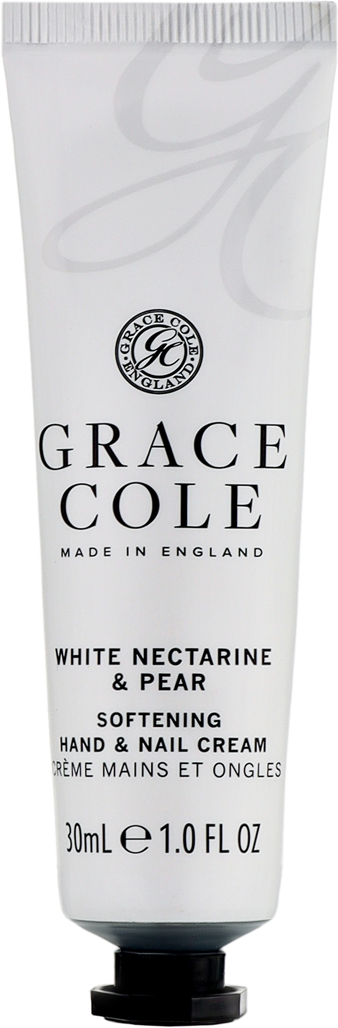 Beruhigende Hand- und Nagelcreme mit Duft von weißer Nektarine und Birne - Grace Cole White Nectarine & Pear Hand & Nail Cream — Bild 30 ml