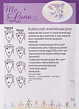 Menstruationstasse Größe L mit blauem Glitzer - MeLuna Classic Menstrual Cup — Bild N2
