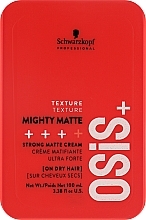 Mattierende Haarcreme - Schwarzkopf Professional Osis+ Mighty Matte Strong Matte Cream — Bild N1