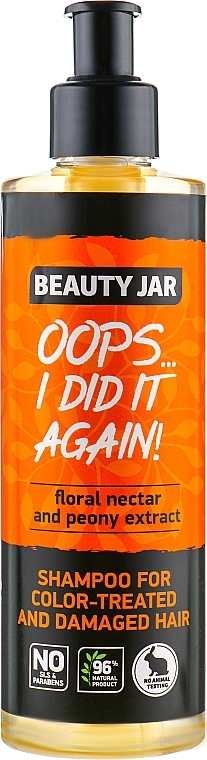 Shampoo für gefärbtes Haar Oops…I did it again! - Beauty Jar Shampoo For Colour-Treated And Damaged Hair (mit Spender)  — Bild N1
