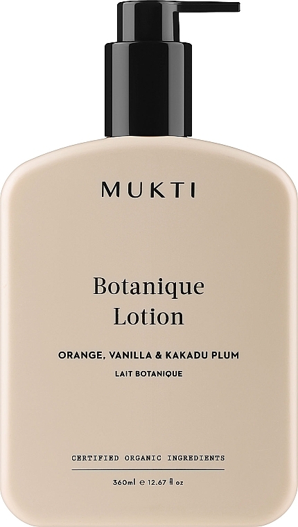 Sanfte Hand- und Körperlotion - Mukti Organics Botanique Lotion  — Bild N1