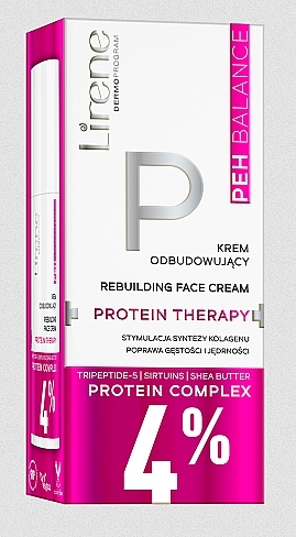 Revitalisierende Gesichtscreme - Lirene PEH Balance Protein Therapy Cream — Bild N1
