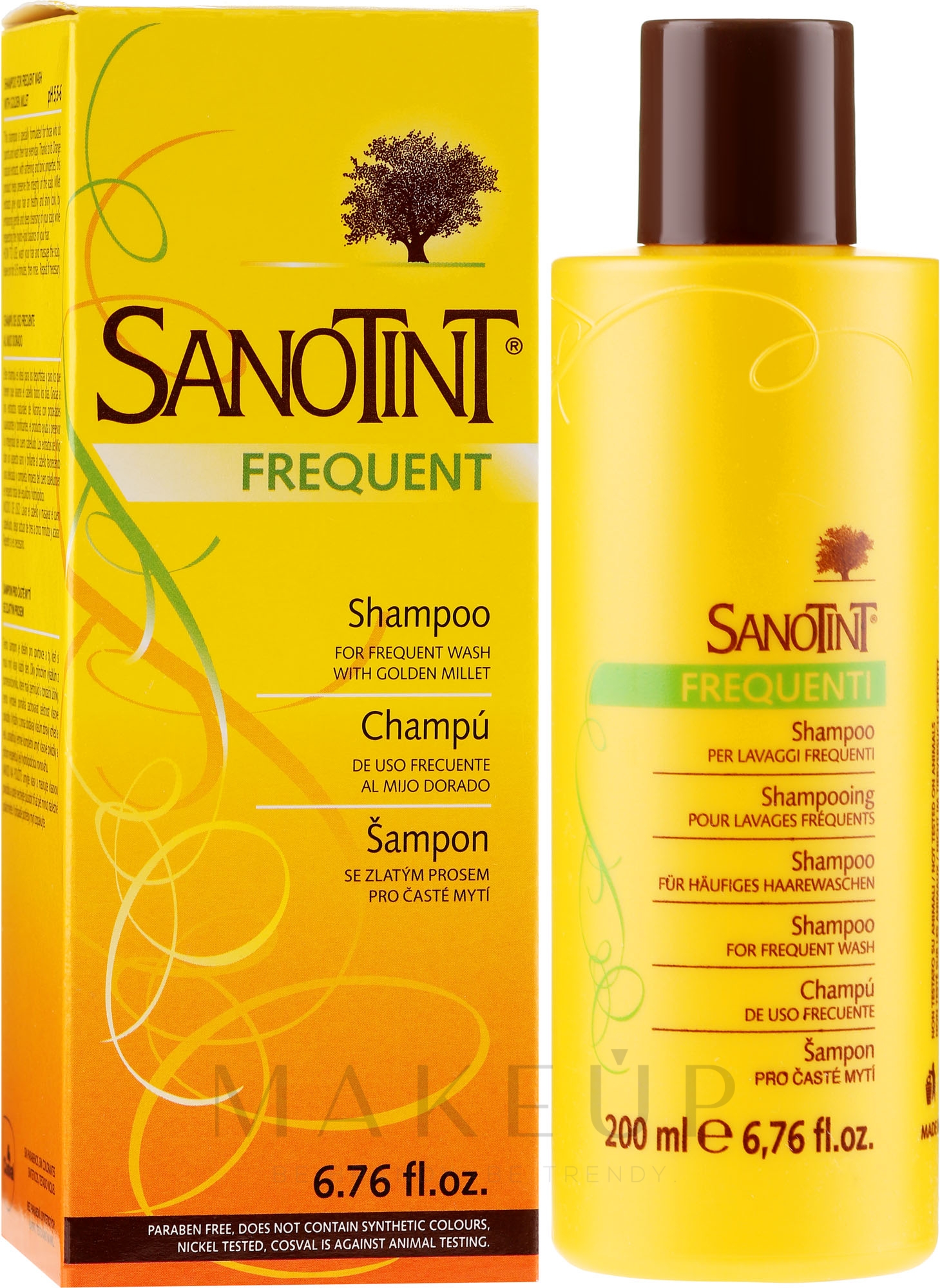Shampoo für täglichen Gebrauch mit Goldhirse - SanoTint — Bild 200 ml