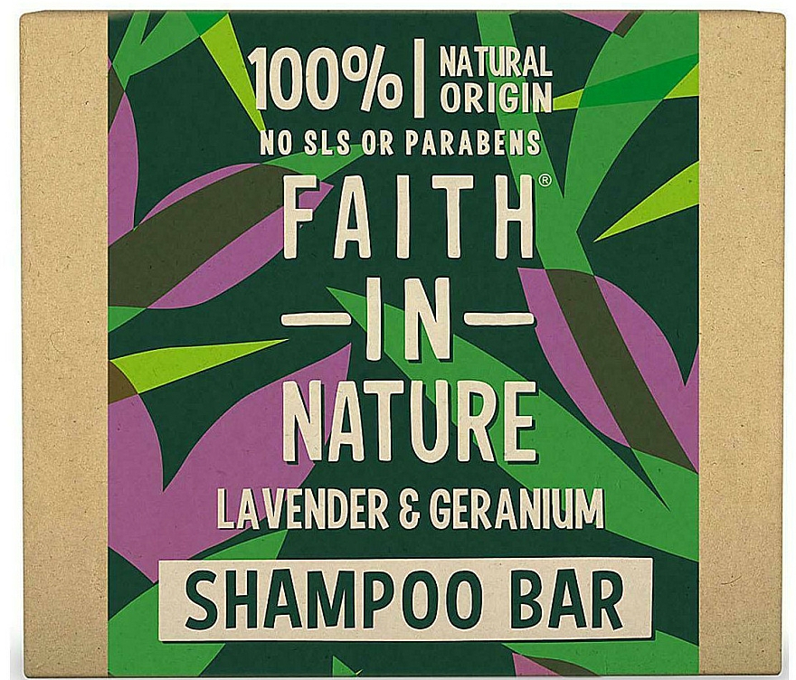 Festes Shampoo mit Lavendel und Geranie - Faith In Nature Lavender & Geranium Shampoo Bar — Bild N1