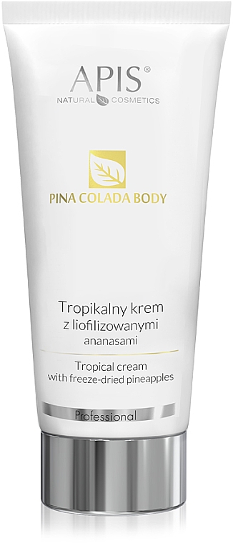 Körpercreme mit gefriergetrockneter Ananas - Apis Professional Pina Colada Body Tropical Cream — Bild N1