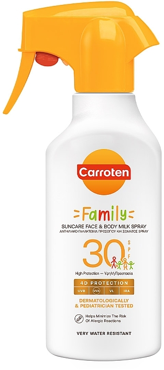 Sonnenschutzspray für die ganze Familie - Carroten Family Suncare Face & Body Milk Spray SPF30 — Bild N1