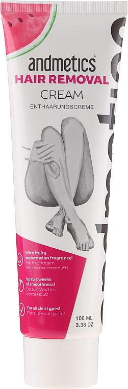 Enthaarungscreme mit fruchtigem Wassermelonenduft - Andmetics Hair Removal Cream — Bild N3