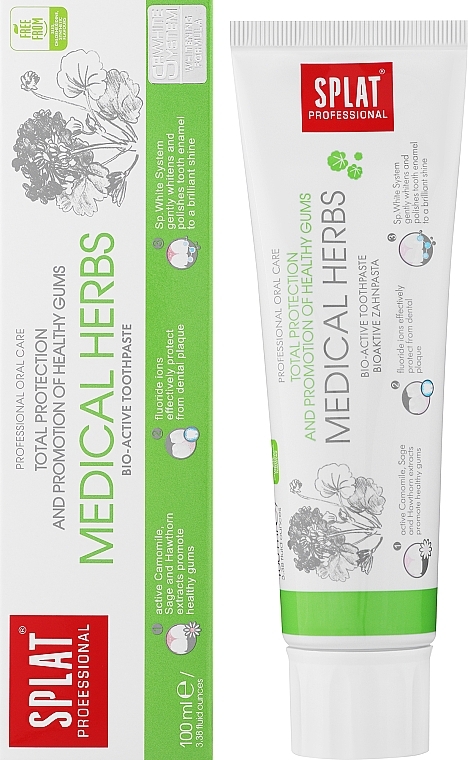 Zahnpasta mit Heilkräutern - SPLAT Professional Medical Herbs  — Foto N2