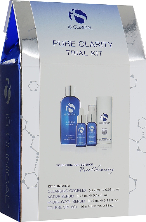 Set - iS Clinical Pure Clarity Trial Kit (cr/10g + ser/3.75ml + ser/3.75ml + f/gel/2x2ml) — Bild N1