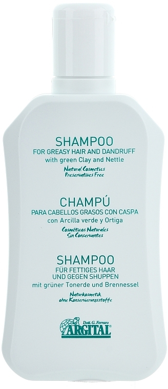 Shampoo für fettiges Haar gegen Schuppen - Argital Shampoo For Greasy Hair And Anti-Dandruff — Bild N2