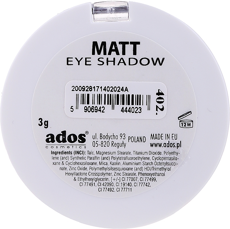 Matte Lidschatten - Ados Matt Effect Eye Shadow — Bild N14
