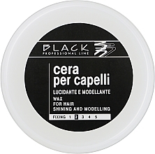 Düfte, Parfümerie und Kosmetik Modellierendes Haarwachs - Black Professional Line Cera Per Capelli Wax