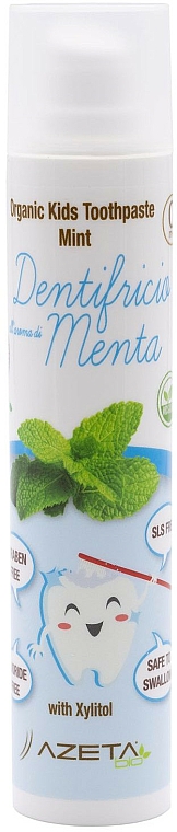Zahnpasta mit Minzgeschmack - Azeta Bio Organic Kids Toothpaste Mint — Bild N1