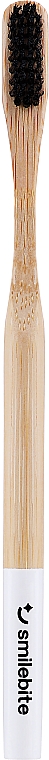 Bambuszahnbürste Smilebite mit Nylonborsten schwarz - Smilebite Bamboo Toothbrush With Nylon Bristles — Bild N1