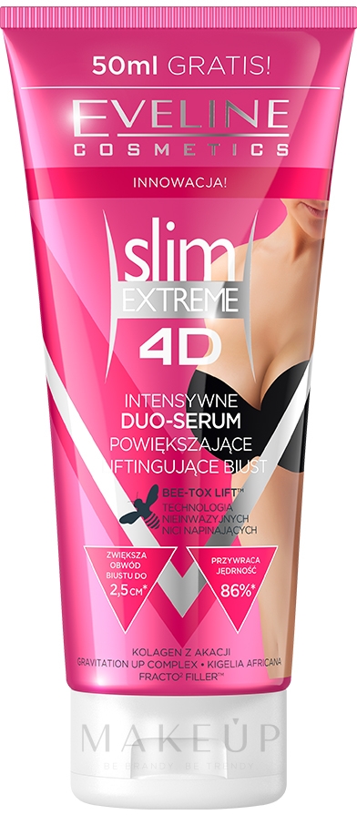 Straffendes Intensiv-Serum für die Brüste - Eveline Cosmetics Slim Extreme 4D — Bild 200 ml