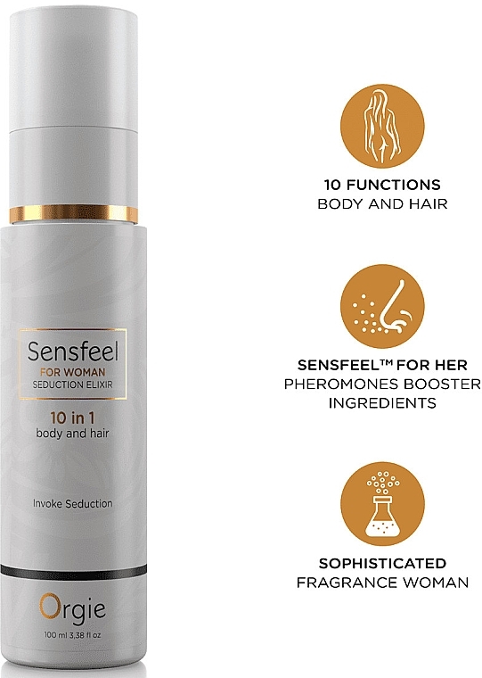 Orgie Sensfeel For Woman Seduction Elixir 10in1 - Spray für Haare und Körper — Bild N3