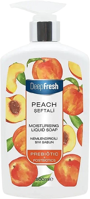 Flüssige Handseife - Aksan Deep Fresh Prebiotics Moisturising Liquid Soap Peach — Bild N1