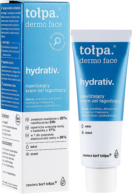 Klärendes Feuchtigkeitsgel für ölige und unreine Haut - Tolpa Dermo Face Hydrativ Light Moisturizer Relaxing Cream — Bild N4