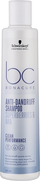 Shampoo gegen Schuppen - Schwarzkopf Professional BC Bonacure Anti-Dandruff Shampoo Superberries & AHA — Bild N1