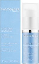 Regenerierende Creme gegen Falten für Augenpartie und Lippen - Phytomer Youth Contour Smoothing Eye and Lip Cream — Bild N2