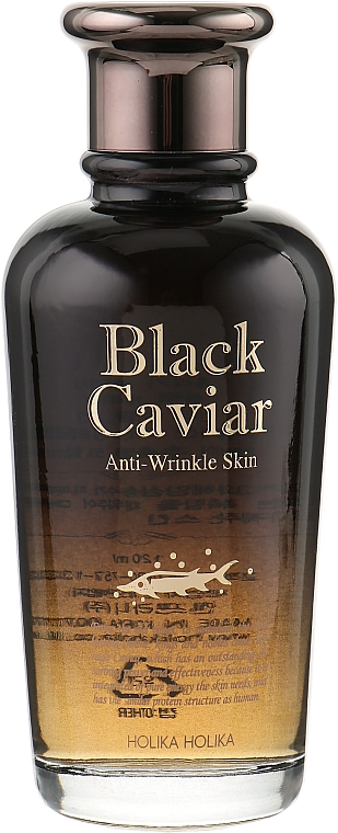 Anti-Falten Gesichtstonikum mit schwarzem Kaviar-Extrakt - Holika Holika Black Caviar Anti-Wrinkle Skin — Bild N2