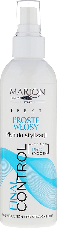 Glättende und schützende Haarlotion - Marion Final Control Styling Lotion For Stright Hair — Bild N1