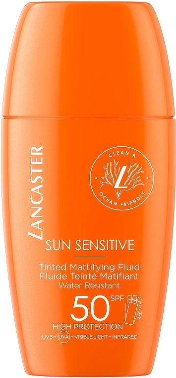Getöntes und mattierendes Gesichtsfluid - Lancaster Sun Sensitive Tinted Mattifying Fluid SPF50 — Bild N1