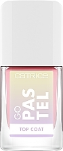 Düfte, Parfümerie und Kosmetik Halbtransparenter Überlack für Nägel mit Pastell-Finish - Catrice Go Pastel Top Coat
