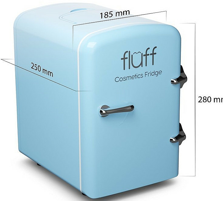 Kosmetischer Mini-Kühlschrank hellblau - Fluff Cosmetic Fridge — Bild N3