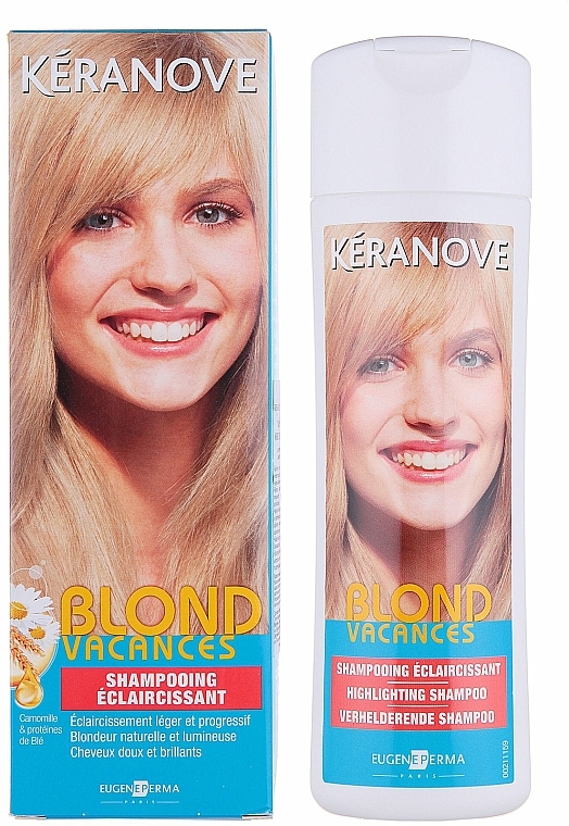 Shampoo für natürliche Aufhellung - Eugene Perma Keranove Laboratoires Shampooing Eclaircissant Blond Vacances