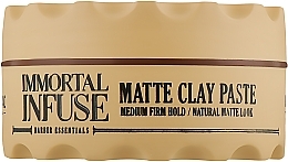 Matte Ton-Haarpaste - Immortal Infuse Matte Clay Paste — Bild N2