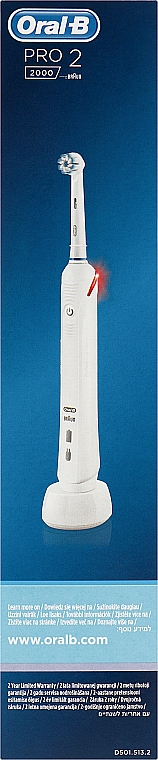 Elektrische Zahnbürste - Oral-B Pro 2 Sensi Ultra Thin White — Bild N2
