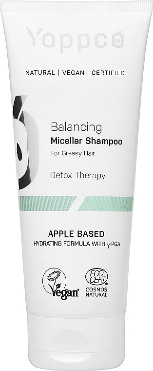 Balancierendes Mizellen-Shampoo für fettiges Haar - Yappco Balancing Hair Micellar Shampoo — Bild N1