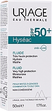 Feuchtigkeitsspendendes und mattierendes Sonnenschutzfluid für das Gesicht SPF 50+ - Uriage Hyseac SPF 50 Fluid — Foto N2