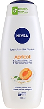 Düfte, Parfümerie und Kosmetik Duschgel mit fruchtigem Duft und Aprikosenkernöl - Nivea Bath Care Shower Care&Apricot Seed Oil