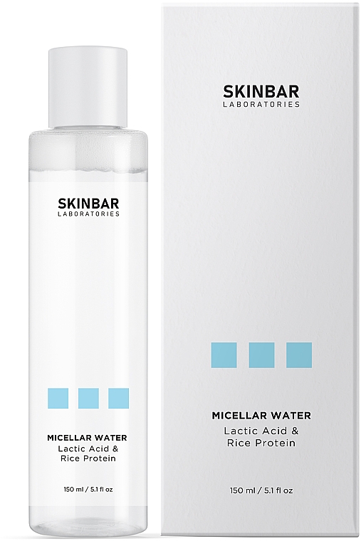 Mizellares Gesichtsreinigungswasser mit Milchsäure und Reisproteinen - SKINBAR Lactic Acid & Rice Protein Micellar Water — Bild N4