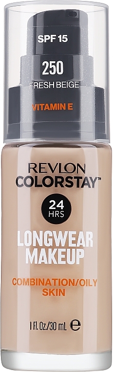 Foundation-Creme - Revlon ColorStay Longwear Mekeup Vitamin E Combination/Oily Skin SPF 15 — Bild N1