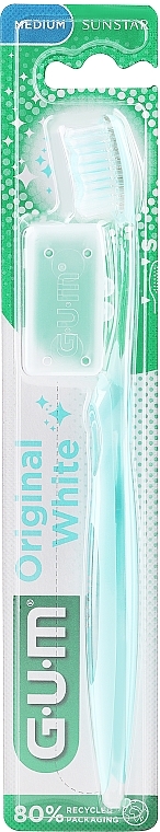 Zahnbürste mittel blau - G.U.M OriginalWhite Toothbrush Medium — Bild N1