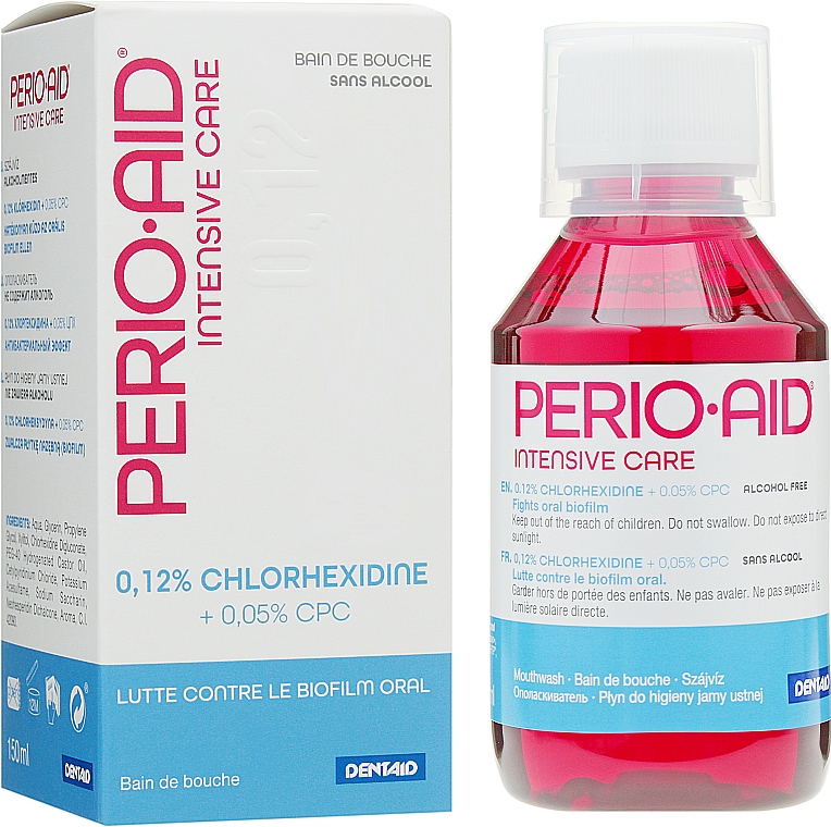 Mundwasser mit Chlorhexidin 0,12% - Dentaid Perio-Aid Intensive Care — Bild N1