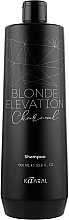 Schwarzes kohlefarbenes Haarshampoo - Kaaral Blonde Elevation Charcoal Shampoo — Bild N3
