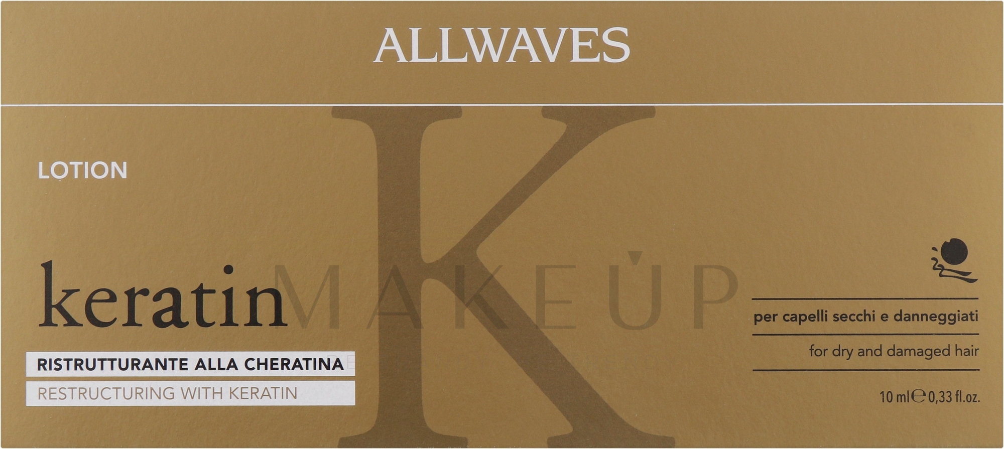 Haarlotion mit Keratin - Allwaves Reconstructuring Keratin Lotion — Bild 12 x 10 ml