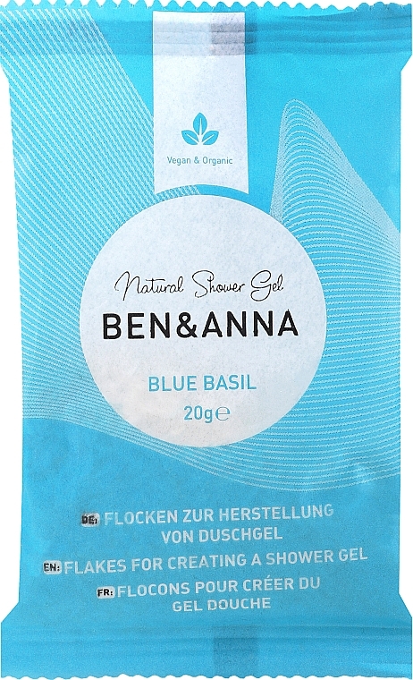 Set lauer Basilikum - Ben & Anna Blue Basil Shower Gel Flakes  — Bild N2