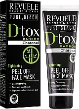Peel-Off Gesichtsmaske mit Bambuskohle - Revuele Pure Black Detox Peel Off Face Mask — Bild N2