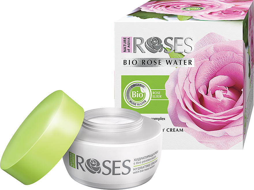 Tagescreme für das Gesicht mit Rosenwasser - Nature of Agiva Bio Rose Water Hydrating Day Cream — Bild N1